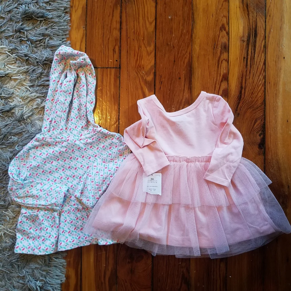 Carter's‎ Baby Girl Bundle Dress Cardigan Jumpsuit 3 Months 3M